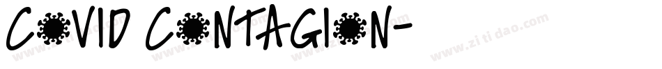 Covid Contagion字体转换